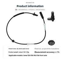 Nouveau capteur ABS de haute qualité pour remplacement AUTO SUPER, référence OE 34526869321 34526783051 6783051, garantie 1 an, stock usine