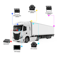 Système DVR mobile AHD 1080P 4 canaux avec 4G GPS WiFi pour la surveillance des flottes commerciales de camions et de bus, usine OEM