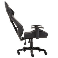 Nouvelle Arrivée JR RACING Chaise de Bureau Gaming de Luxe Ergonomique en Cuir PU pour Dirigeant, Accoudoirs Réglables, Piston à Gaz 3 Positions