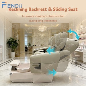 Sillón de Pedicura Eléctrico para Salón de Uñas, Uso Comercial, Respaldo Ajustable, con Masaje - Product Image 3