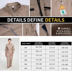 Combinaisons de <span class=keywords><strong>travail</strong></span> personnalisables avec logo, résistantes aux flammes, antistatiques, haute visibilité, respirantes, imperméables - Product Image 3