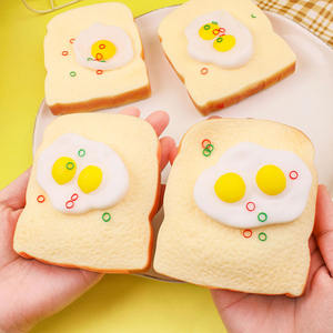 Juguete Antiestrés de TPR con Forma de Huevo de Conejo, Ultra Suave, de Rebote Lento, para Aliviar el Estrés, Juguete Sensorial de Succión para Dedos, Bonito Juguete de Descompresión con Forma de Comida - Product Image 3