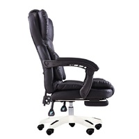 Nouvelle arrivée, chaise de bureau confortable, chaise de patron pivotante en cuir avec repose-pieds