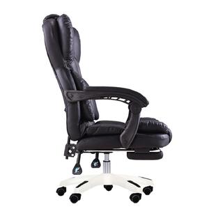 New到着快適なオフィスチェアリボルビングレザーボス椅子フットレスト - Product Image 3
