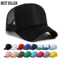 Gorras de Camionero Personalizadas al por Mayor, de 5 Paneles, con Espuma, Malla Trasera, Logotipo Bordado, Gorras Lisas para Adultos