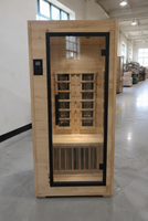 Sauna infrarouge intérieur de haute qualité, cabine de sauna en bois de pruche à spectre complet pour 1 à 2 personnes, détente à domicile, bien-être, spa