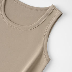 Dames Zomer Tanktop Hot Girl Geïnspireerd Eenvoudig Bovenkleding Hemdje 95% Katoen 5% Spandex Slim Fit Basic Tanktop - Product Image 4