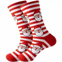 Chaussettes en coton pour hommes, motif Noël, imprimé élément de Noël vif, chaussettes mi-mollet pour la vente en gros en gros pour les fêtes