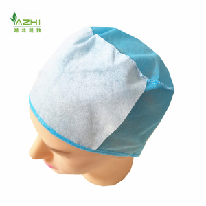 Gorro Médico Desechable Absorbente de Sudor para Hospital, Gorro Quirúrgico de Polipropileno No Tejido de 25 g con Cinta Absorbente - Product Image 3