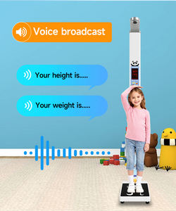 Intelligente digitale Größen- und Gewichtswaage, kinderfreundliche LED-Smart-Waage, verfolgt Größe und Gewicht mit Sprachausgabe für Kinder - Product Image 3