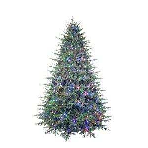 Sapin de Noël de haute qualité, structure articulée, grand sapin artificiel d'extérieur avec lumières LED - Product Image 4