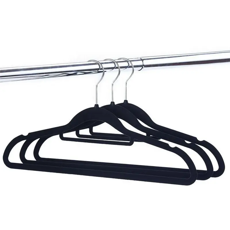  Zober Velvet Hangers 100 Pack - Heavy Duty Black
