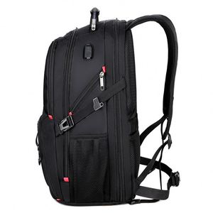 Sac à dos d'ordinateur portable d'école imperméable avec logo personnalisé, avec fonction de charge USB, antivol, sacs de voyage intelligents pour femmes et hommes - Product Image 4