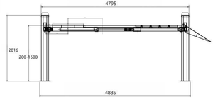 Elevador de Cuatro Postes para Alineación de Ruedas, Plataforma Integrada de Alineación y Servicio BAIWO K-688 250W, Garantía de 12 Meses - Product Image 4