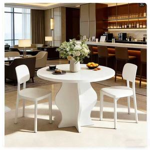 Mesa de Comedor Redonda Pequeñ<span class=keywords><strong>a</strong></span> de 31.5 Pulgadas con Base de Pedestal <span class=keywords><strong>para</strong></span> <span class=keywords><strong>2</strong></span> <span class=keywords><strong>Personas</strong></span>, en Oferta - Product Image 1