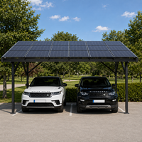 Structure de carport solaire étanche avec panneaux solaires BIPV pour système de montage solaire commercial