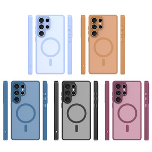 Cover S25U Traslucida Opaca Colorata Stile Semplice Custodia Magnetica per Telefono <span class=keywords><strong>Samsung</strong></span> Galaxy S25 Ultra S26 Plus - Product Image 6