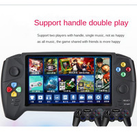 La nouvelle console de jeu vidéo arcade classique à double manette 16G, double écran portable de 7 pouces HD rechargeable, console de jeu TV portable