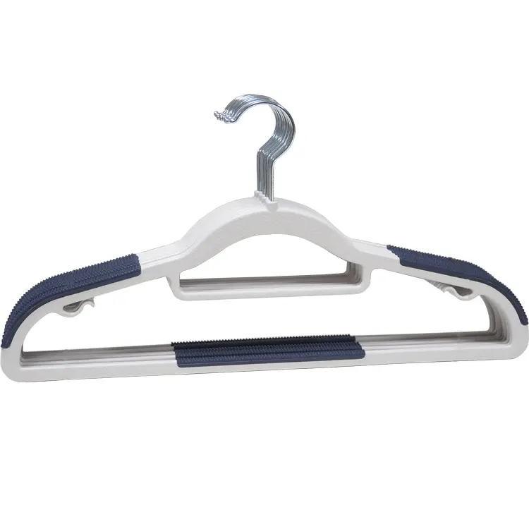 CHARISMA Plastic Hangers Coat Heavy Duty Dry Wet Clothes Hangers With Non Slip Pads Space Saving Super Lightweight Organizer
