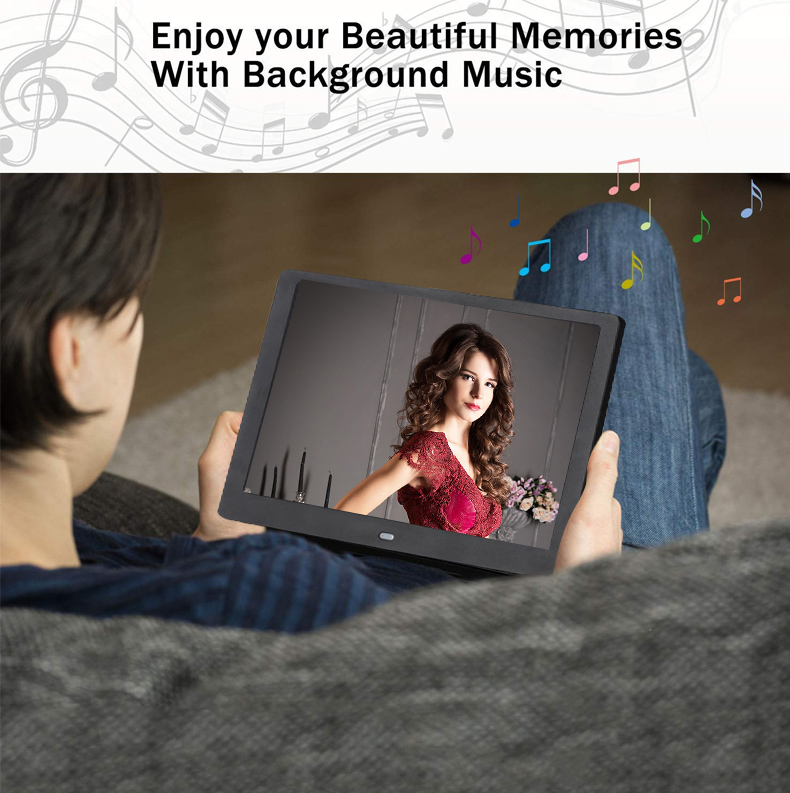 Acrylic 250cd/m2 Smart Picture Frame , Durable Digital Photo Frame For Advertising