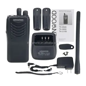 KENWOOD-walkie-talkie portátil, TK-2000, 7W, 10KM, UHF, Radio, 136-174MHz, 16 canales