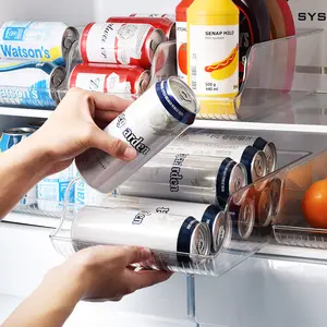 Refrigerador Congelador Bins Geladeira Organizador Recipientes De Armazenamento De Alimentos Empilháveis BPA Livre Gaveta Drink Organizer Para Geladeira