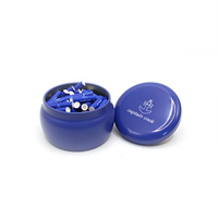 100 pièces par boîte, embouts en céramique bleus manuels pré-roulés de 6 mm pour joints, filtres, embouts buccaux en charbon actif