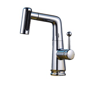 Rubinetto <span class=keywords><strong>da</strong></span> Bagno Girevole Omnidirezionale Estraibile con Funzione di Sollevamento, Dispositivo di Lavaggio per Lavabo con Acqua Calda e Fredda - Product Image 6