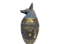 Statue en résine d'anubis égyptien, boîtes de conserve décoratives, artisanat et moules en résine