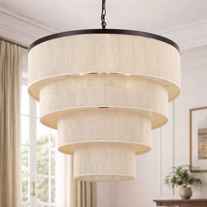 Lustre en <span class=keywords><strong>fer</strong></span> tissé à la main, réglable, style côtier, pour îlot de cuisine, salle à manger, salon - Product Image 1