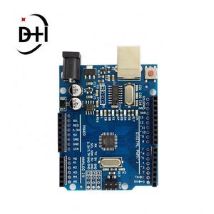 บอร์ดพัฒนา DH สำหรับ Uno R3 Atmega328p Ch340 Ch340g สำหรับ Arduino Uno R3 พร้อมพินเฮดเดอร์แบบตรงและสายเคเบิล - Product Image 5