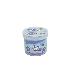 Slime au beurre parfumé aux myrtilles de la série Fruit, avec 5 accessoires myrtilles inclus dans le pot - Product Image 3