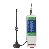 Émetteur-récepteur série sans fil RS485 LoRa DTU Master + Antenne + Câble double alimentation à fils nus Transmission transparente des données