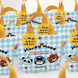 Sac fourre-tout en <span class=keywords><strong>toile</strong></span> mignon pour enfants, motif dessin animé, idéal pour cadeaux d'anniversaire <span class=keywords><strong>de</strong></span> maternelle - Vente flash - Product Image 2