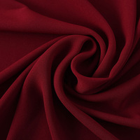Tissu pour peignoirs de Dubaï en polyester tissé de couleur unie, crêpe de chine, tissu crêpe de mousse abaya pour vêtement doux pour femmes