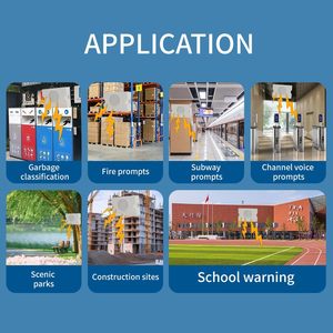 Anunciador de voz industrial Y5610, multidisparador de Control de nivel alto/bajo para conmutación de entrada, bocinas para exteriores, sirenas para alarma escolar - Product Image 6