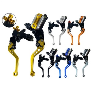 Leve Freno E Frizione Moto CNC 22mm - Universali, Regolabili, Colore Viola, Per Manubrio 7/8"
