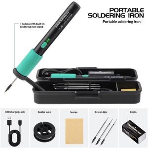 Fer à souder sans fil USB portable 5V15W, mini-outil domestique avec code thermique pour décalcomanies plastiques pour réparation de téléphones portables - Product Image 4