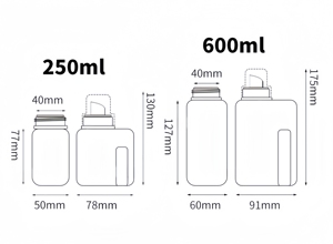 Trong Kho <span class=keywords><strong>HDPE</strong></span> Nhựa Giặt Chất Tẩy Rửa Chai 250Ml 600Ml 1000Ml Chai Nhựa Với Quy Mô Cap Cho Chất Tẩy Rửa Vải - Product Image 5