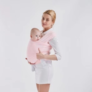 Porte-bébé en coton personnalisé pour <span class=keywords><strong>nouveau</strong></span>-nés Écharpes de <span class=keywords><strong>portage</strong></span> légères gris pour l'extérieur - Product Image 4