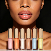 Gloss à lèvres hydratant haute pigmentation longue tenue effet brillant, marque privée, maquillage en vrac, huile à lèvres hydratante