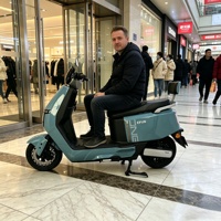 Moto électrique classique 60 km/h, cyclomoteur pas cher pour adultes, 1500W, moto simple