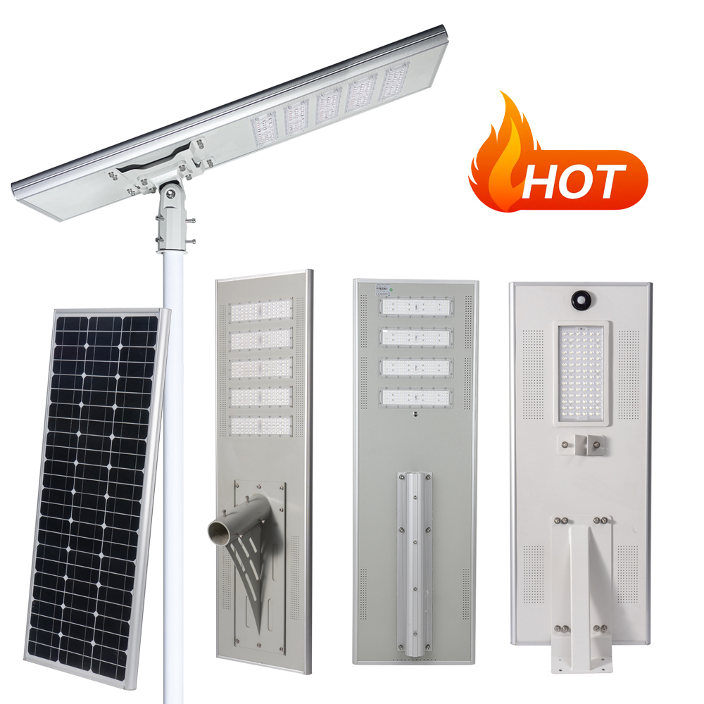 High Power Outdoor Waterproof IP65 Die Casting Aluminum 30W 40W 50w 60W 80W Integrated All in One Led Solar Powered Street Light