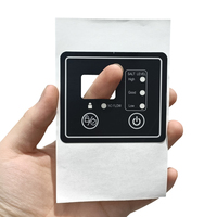 Étiquettes d'emballage adhésives fortes Impression d'étiquettes d'emballage en plastique de superposition graphique en polycarbonate d'autocollant de panneau de commande de membrane