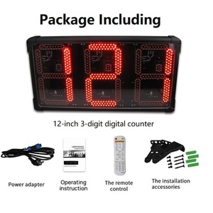 YIZHI LED 12 pulgadas <span class=keywords><strong>de</strong></span> alto carácter Digital días contando Tally contador impermeable electrónico 999 temporizador <span class=keywords><strong>de</strong></span> Cuenta regresiva uso múltiple - Product Image 5