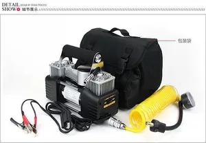Car Tire Inflation Pump With Light Handheld 280W 150PSI Portable Air Compressor 12V 15A Wireless Inflation Pump