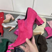 Bottes pour femmes en stock, élégantes et confortables, à talons aiguilles, chaussures de fête de Noël, modèles variés, vente en gros