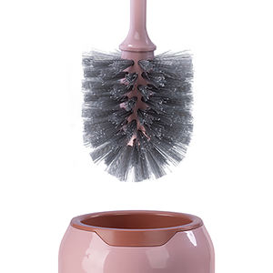 יצרן מגבים למכירה חמה זול פשוט סִגְנוֹן מברשת אסלה מפלסטיק - Product Image 6