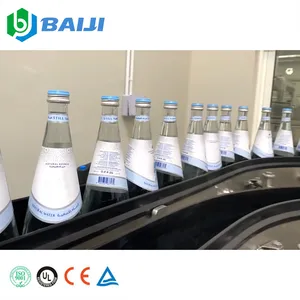 Automatic glass bottle mineral water bottling filling capping plant machine production line