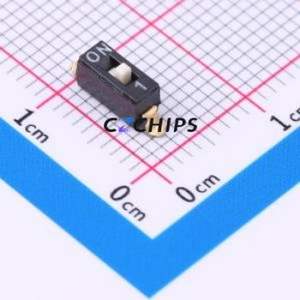 DSIC01LSGER DIP Switch SMD,2.5x6mm Switch Flat Toggle, Raised Type Single Pole Single Throw 1 Gull Wing Type - Product Image 1